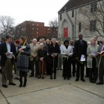 Only to gather on a chilly March 24 for the Procession of Palms!