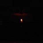 After the Stripping of the Altar, the Light of Christ is all that remained.