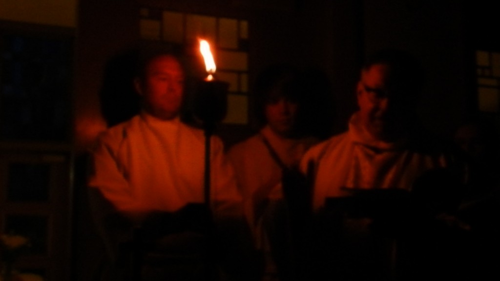 The Light of Christ returns for the Great Vigil of Easter.