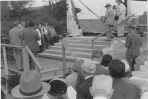 Laying of the cornerstone - September 13, 1953