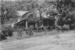 The farm house located on the Christ Church property served as the worship space and living quarters for the rector.